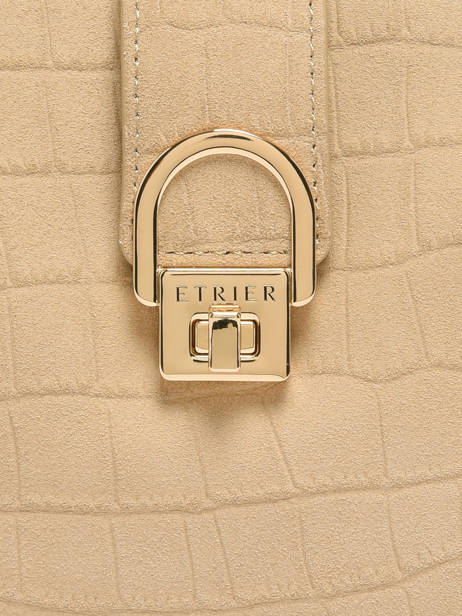 Cross Body Tas Equestre Croco Leder Etrier Beige equestre croco EECQ0143 ander zicht 5